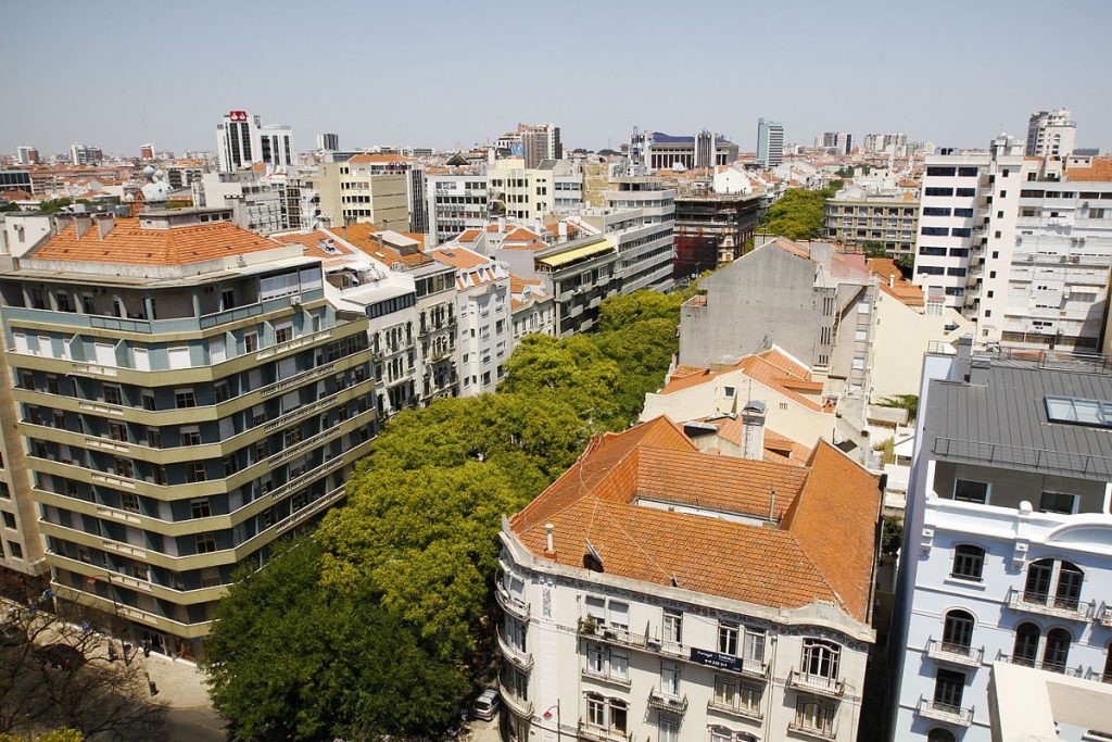 Avenidas Novas em Lisboa, Portugal