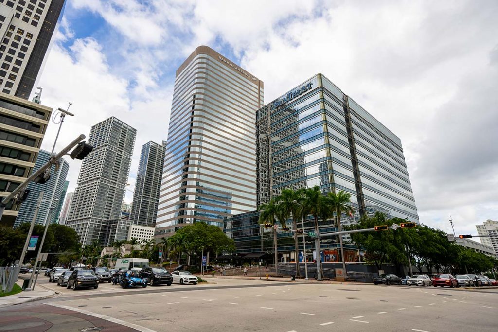 Edifícios Bancários Brickell Miami, "Wall Street do Sul"