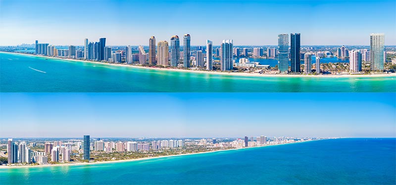 Panorâmica de Sunny Isles Beach